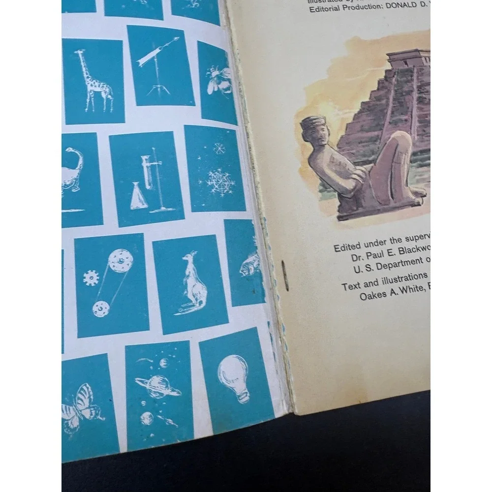Vintage 1962 How and Why Wonder Book of Lost Cities Softcover Irving Robbin 5029